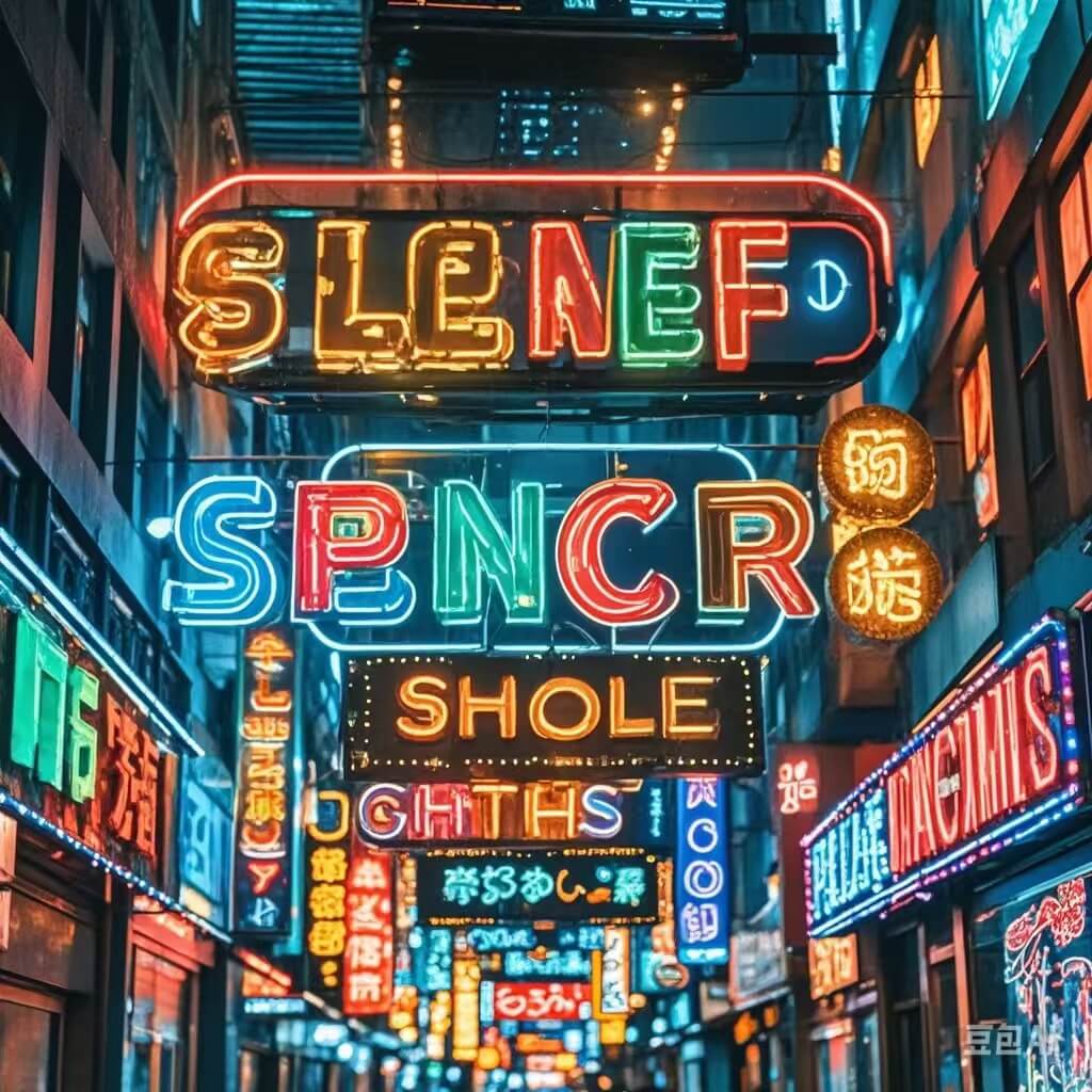 Neon in commercial advertising