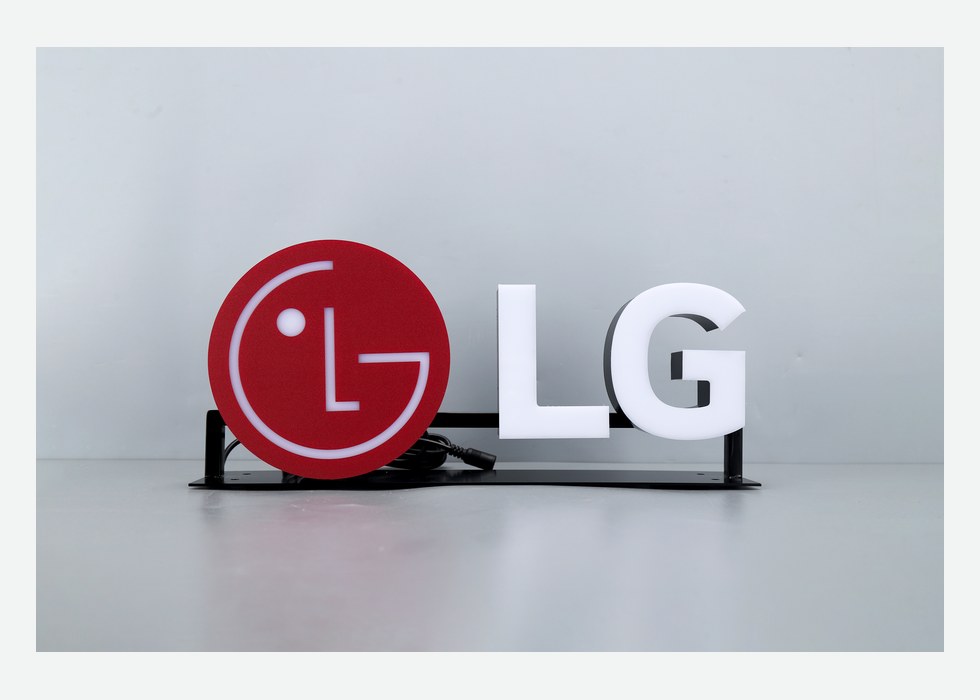 Custom acrylic LED light box sign for brand signs and interior display projects