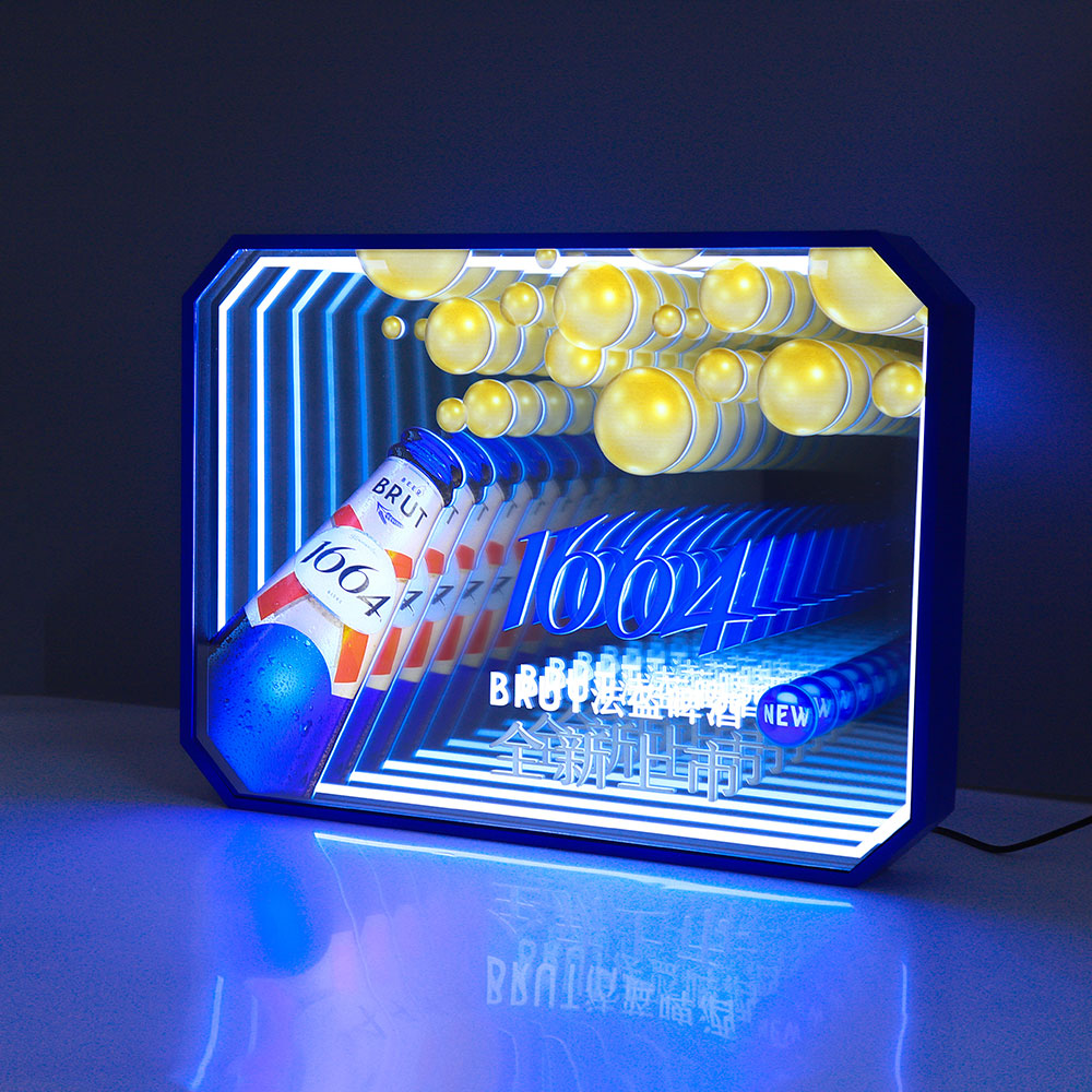 Custom abyss mirror light box manufactured by RUOMEI